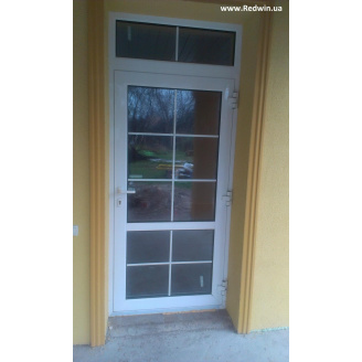 Вхідні двері з алюмінію з фарбуванням, алюмінієва вхідна група магазин або будинок